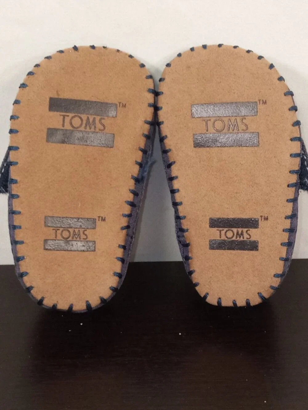 TOMS Infant/Baby Boy's Navy Blue Crib Alpargata Canvas Flats Shoes Sz. 3